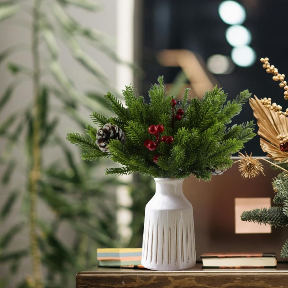 Christmas Tree Artificial - 20/50 pçs plantas artificiais árvore de