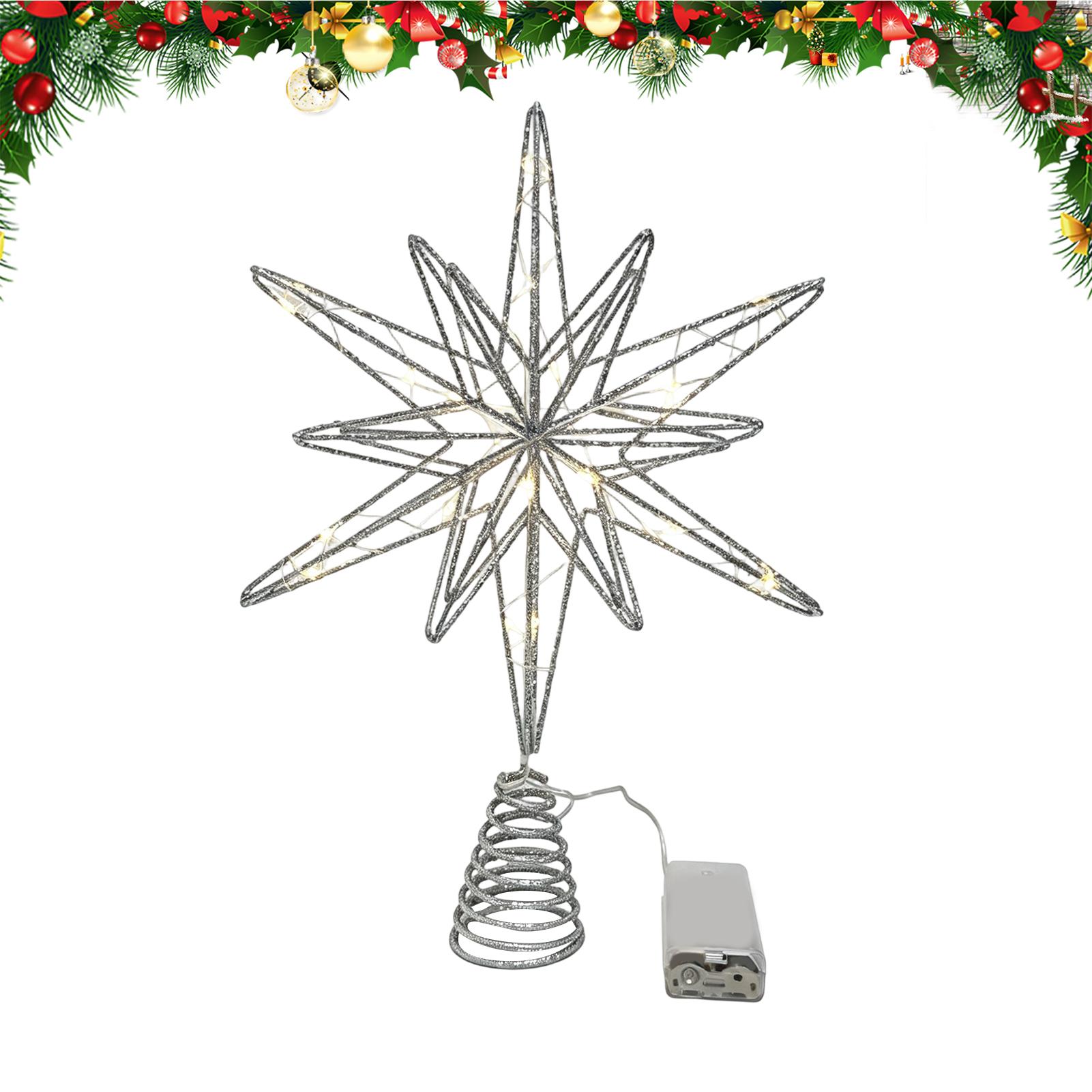 Star Tree Topper - Enfeite de Árvore de Natal Iluminado