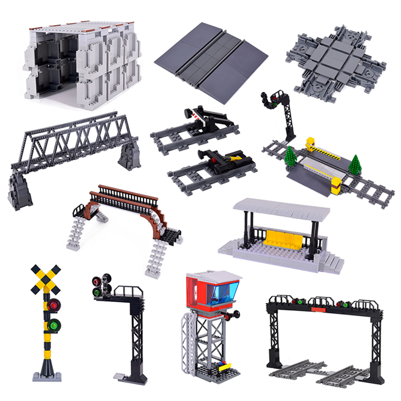 Lego Set City - Trens urbanos faixas flexíveis bifurcadas retas