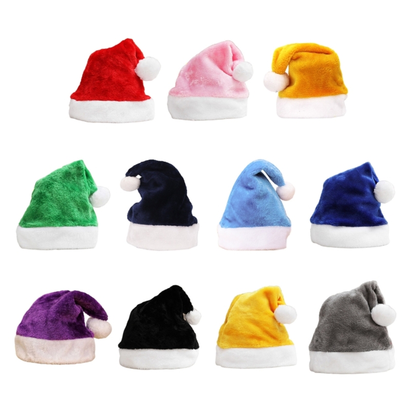 Santa Hat Plush - X90f carnaval papai noel engrossar gorro