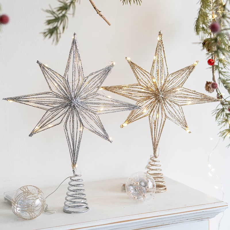 Star Tree Topper - Decoração de Natal: Enfeite de Árvore