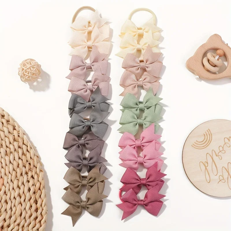 Ribbon Bow Gift - 20 pçs/set 2.1 polegada adorável bowknot