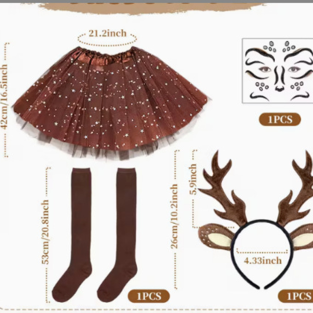 Reindeer Antlers Headband - Arco de cabelo decorativo com chifres