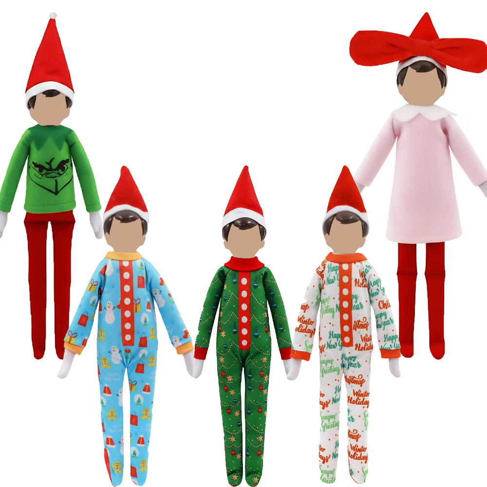 Santa Hat Plush - Adequado para bonecas de 30cm, acessórios
