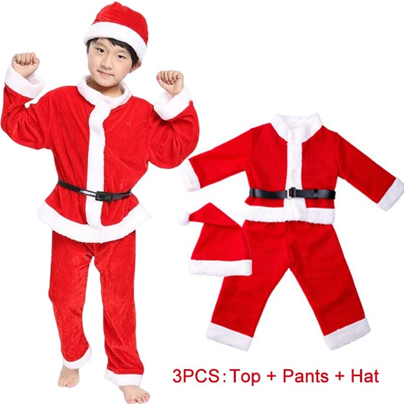 Elf Costume Christmas - Ano novo crianças papai noel traje