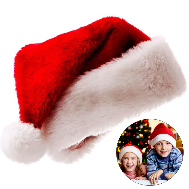 Santa Hat Plush - Chapéu de natal de pelúcia para