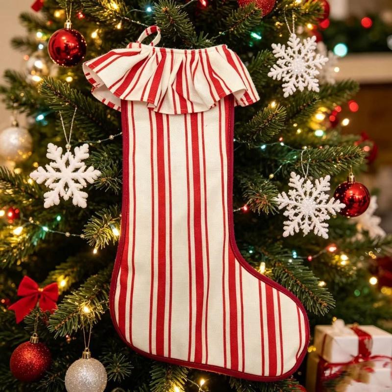 meia serapilheira texturizada  - Christmas Stocking Hanging avaliação e preço