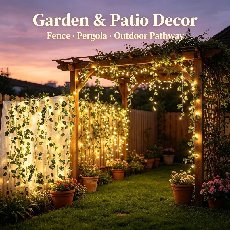 Luzes de Cordão LED com Folhas - Led Fairy String Lights avaliação e preço