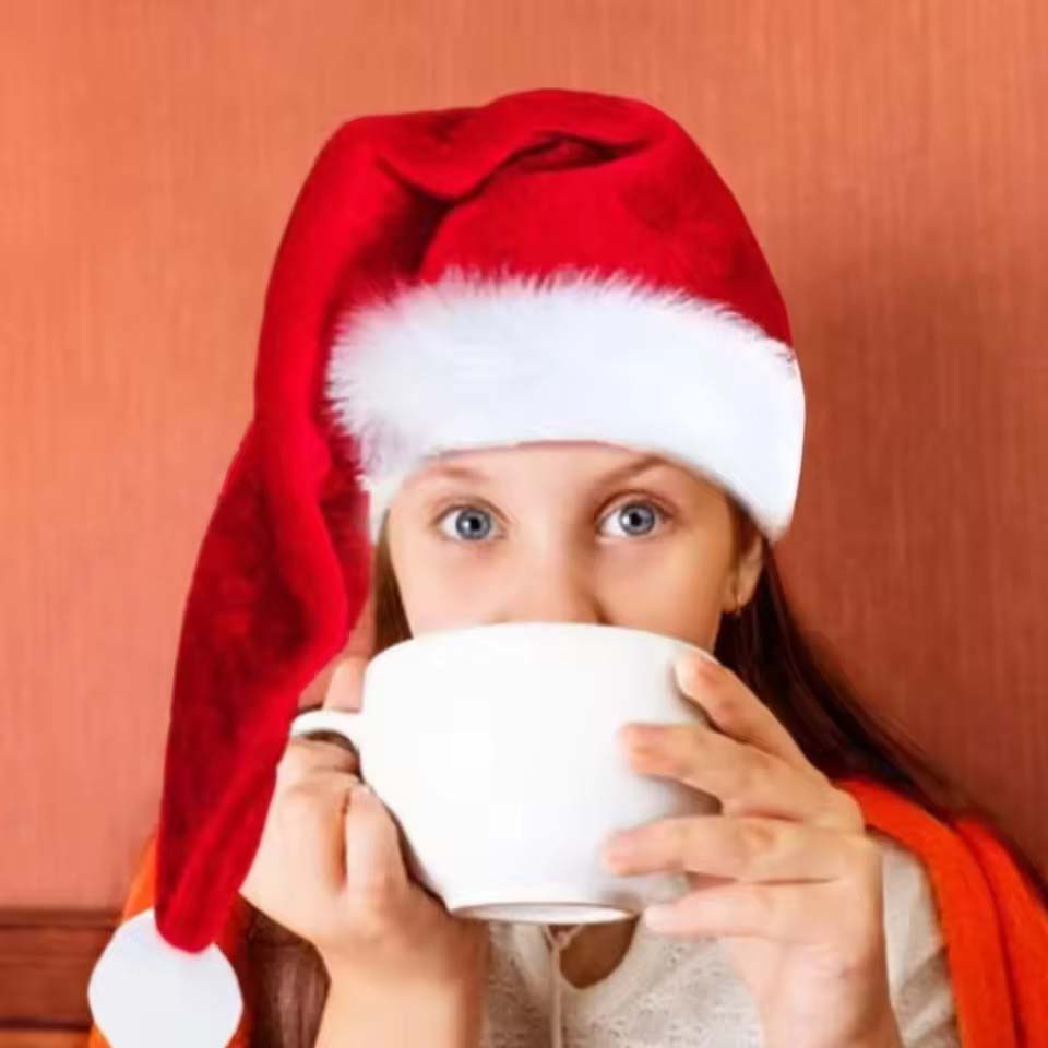Chapéu de Natal de Pelúcia Lon - Santa Hat Plush avaliação e preço