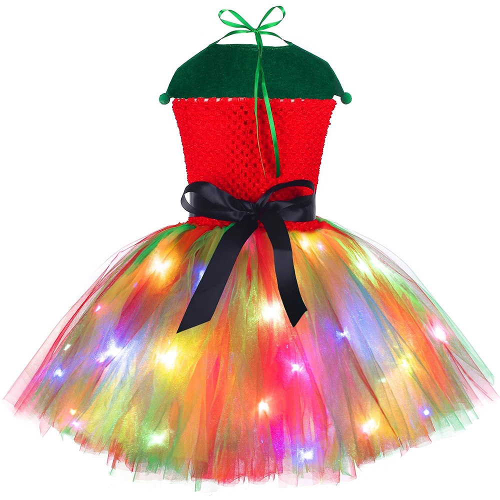 Vestido tutu de natal vermelho - Elf Costume Christmas avaliação e preço