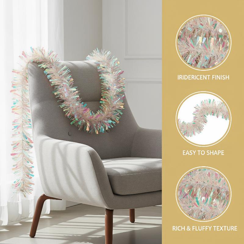 Guirlanda Holográfica Iridesce - Tinsel Garland Decoration avaliação e preço