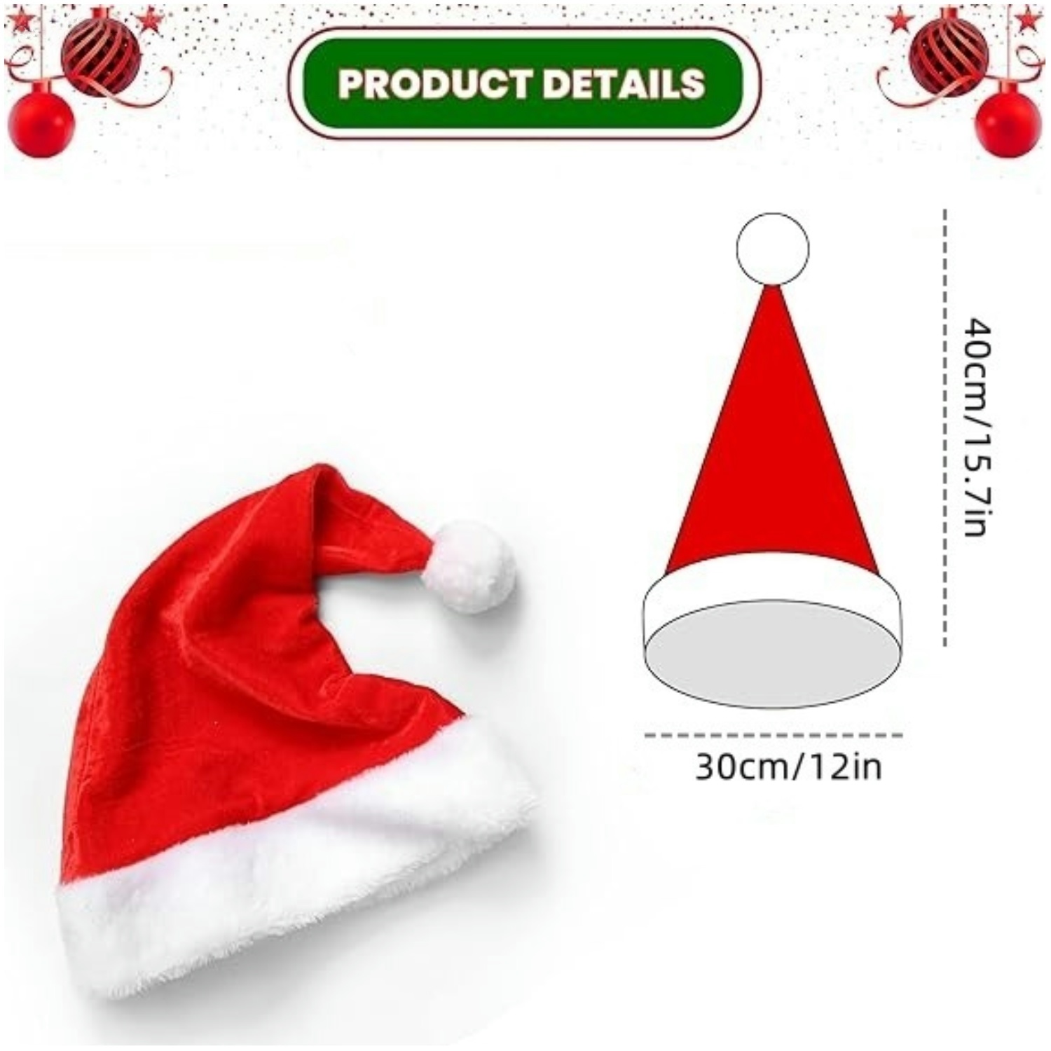 Conjunto de chapéus de Papai N - Santa Hat Plush avaliação e preço