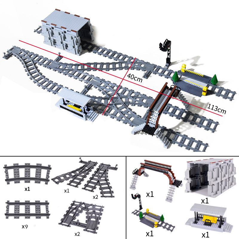 Trens urbanos faixas flexíveis - Lego Set City avaliação e preço