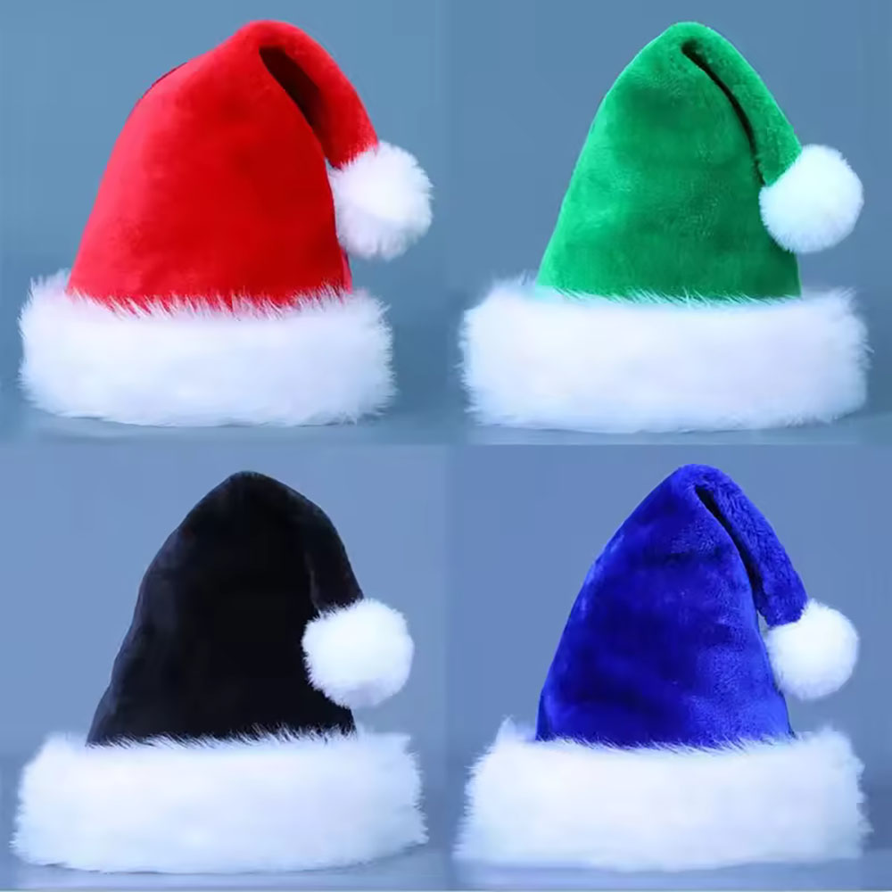 Novo Chapéu de Natal para Adul - Santa Hat Plush avaliação e preço