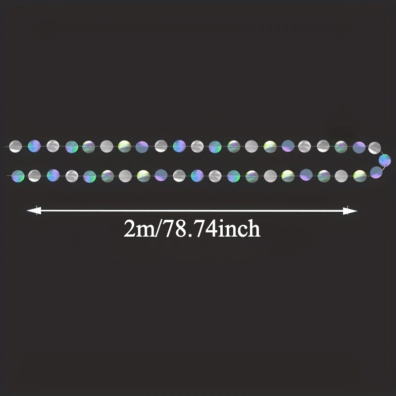1pc cintilante iridescente cír - Tinsel Garland Decoration avaliação e preço