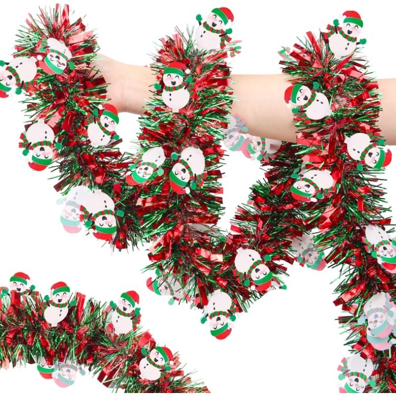 Guirlanda de Natal Vermelha e  - Tinsel Garland Decoration avaliação e preço