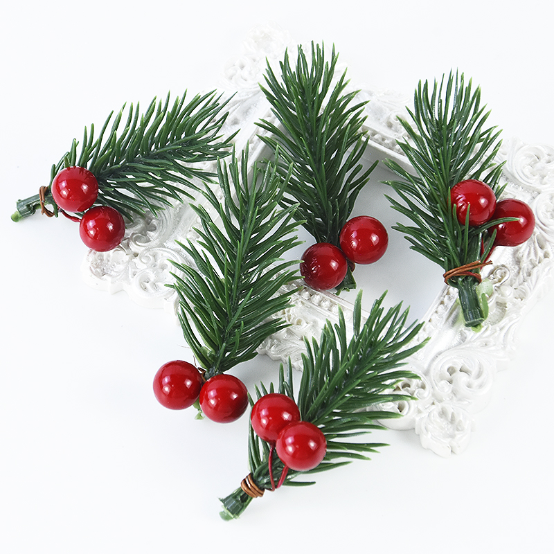 10 pçs natal berry pinha ramos - Christmas Tree Artificial avaliação e preço