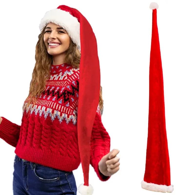 Chapéu de Papai Noel Extra Lon - Santa Hat Plush avaliação e preço