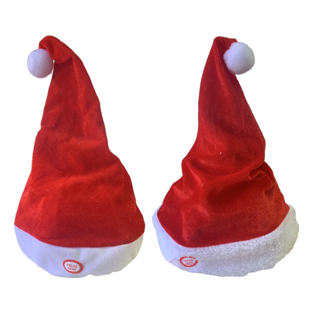 Cantando dançando Santa Hat pa - Santa Hat Plush avaliação e preço