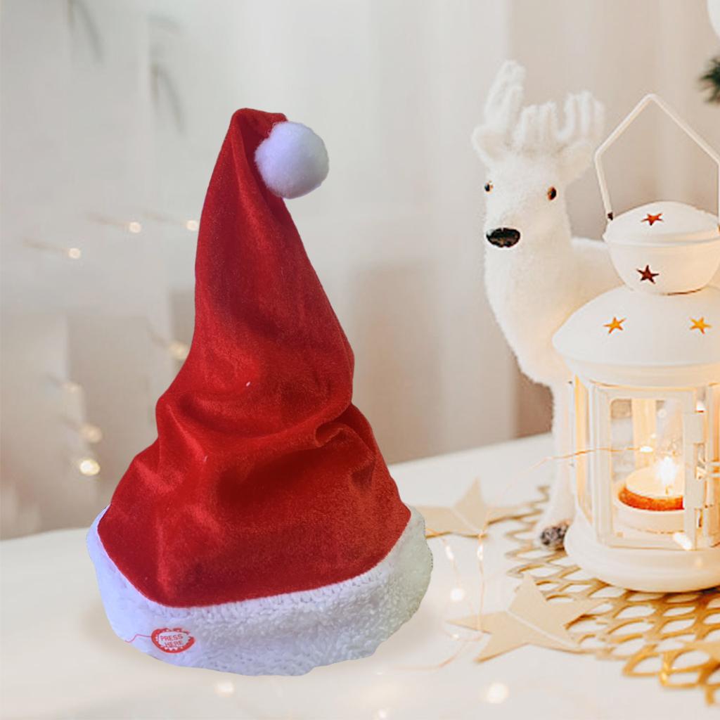 Cantando dançando Santa Hat pa - Santa Hat Plush avaliação e preço