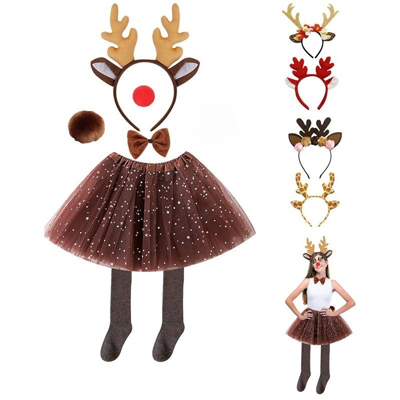 Conjunto de fantasia de rena,  - Reindeer Antlers Headband avaliação e preço