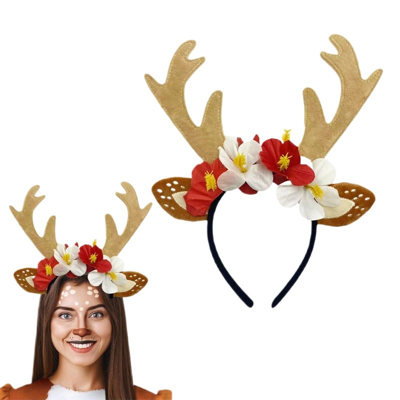 Conjunto de fantasia de rena,  - Reindeer Antlers Headband avaliação e preço