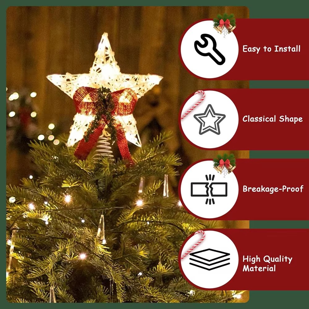 Árvore de natal led estrela ár - Star Tree Topper avaliação e preço