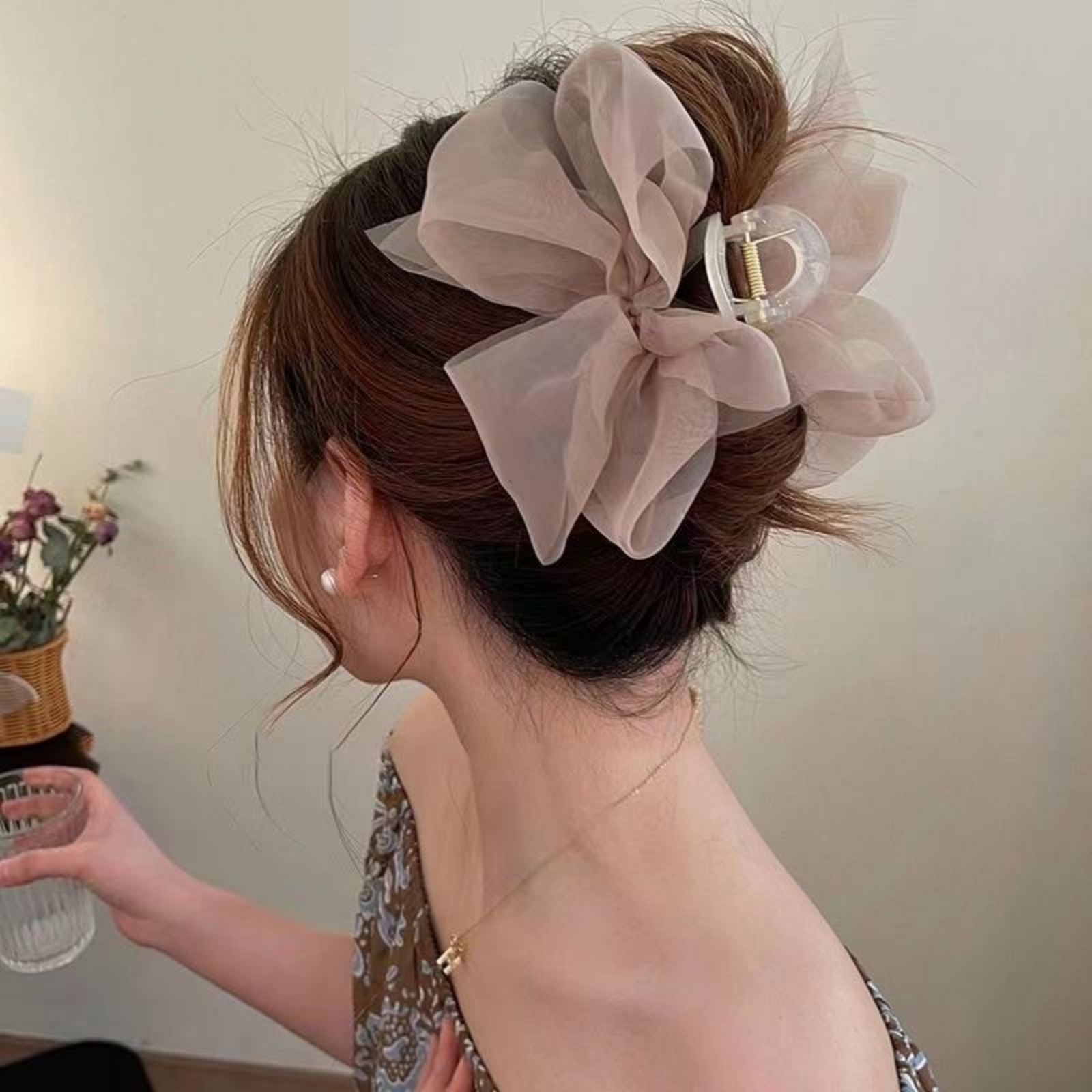 1pcfashion malha tule grande a - Ribbon Bow Gift avaliação e preço