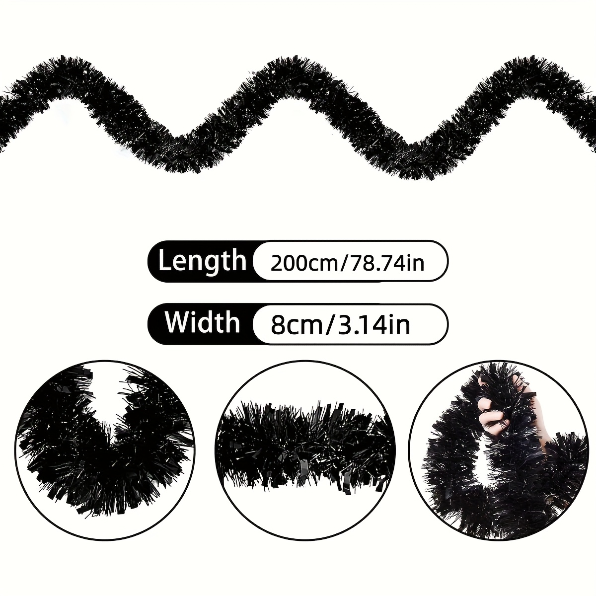 1 peça de Guirlanda de Tinsel  - Tinsel Garland Decoration avaliação e preço