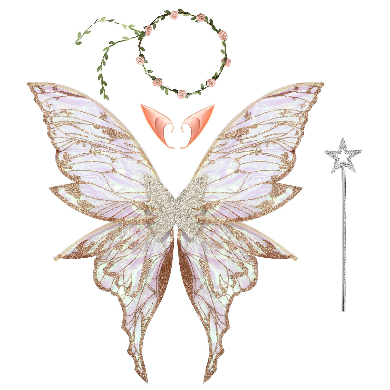 Borboleta fada elfo traje asa  - Elf Costume Christmas avaliação e preço