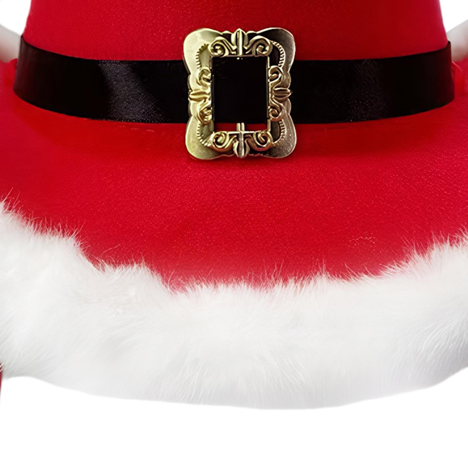 Chapéu de papai noel pom-pomes - Santa Hat Plush avaliação e preço