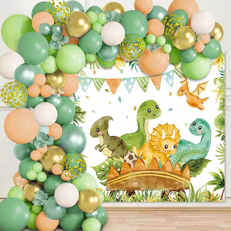 Conjunto de balões de dinossau - Tinsel Garland Decoration avaliação e preço