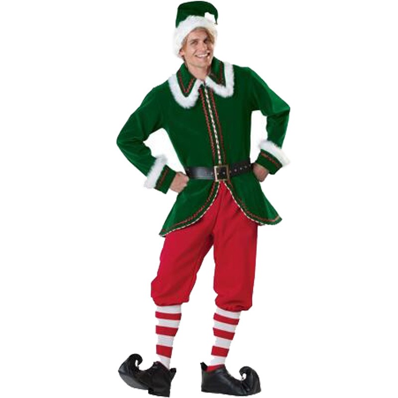 Traje de papai noel feminino m - Elf Costume Christmas avaliação e preço