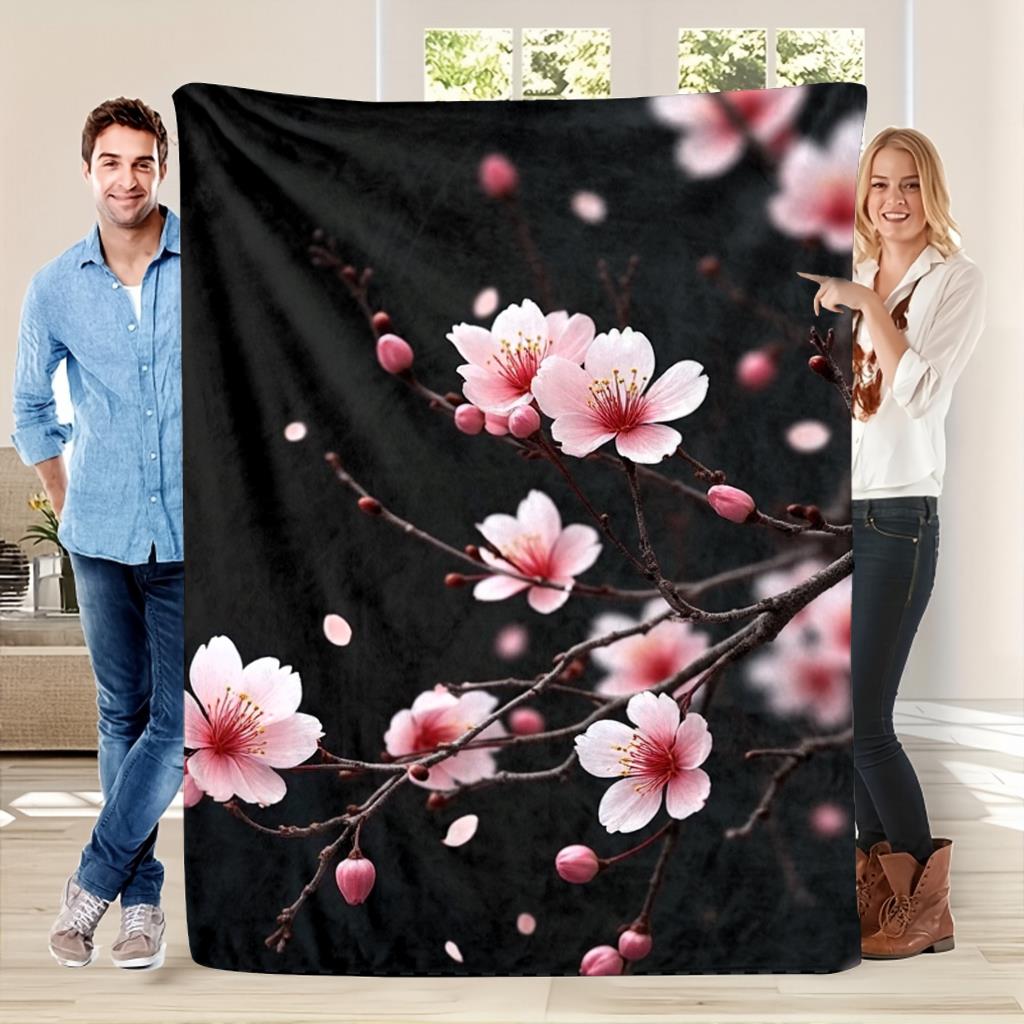 1PC Manta Japonesa Sakura, Man - Christmas Throw Blanket avaliação e preço