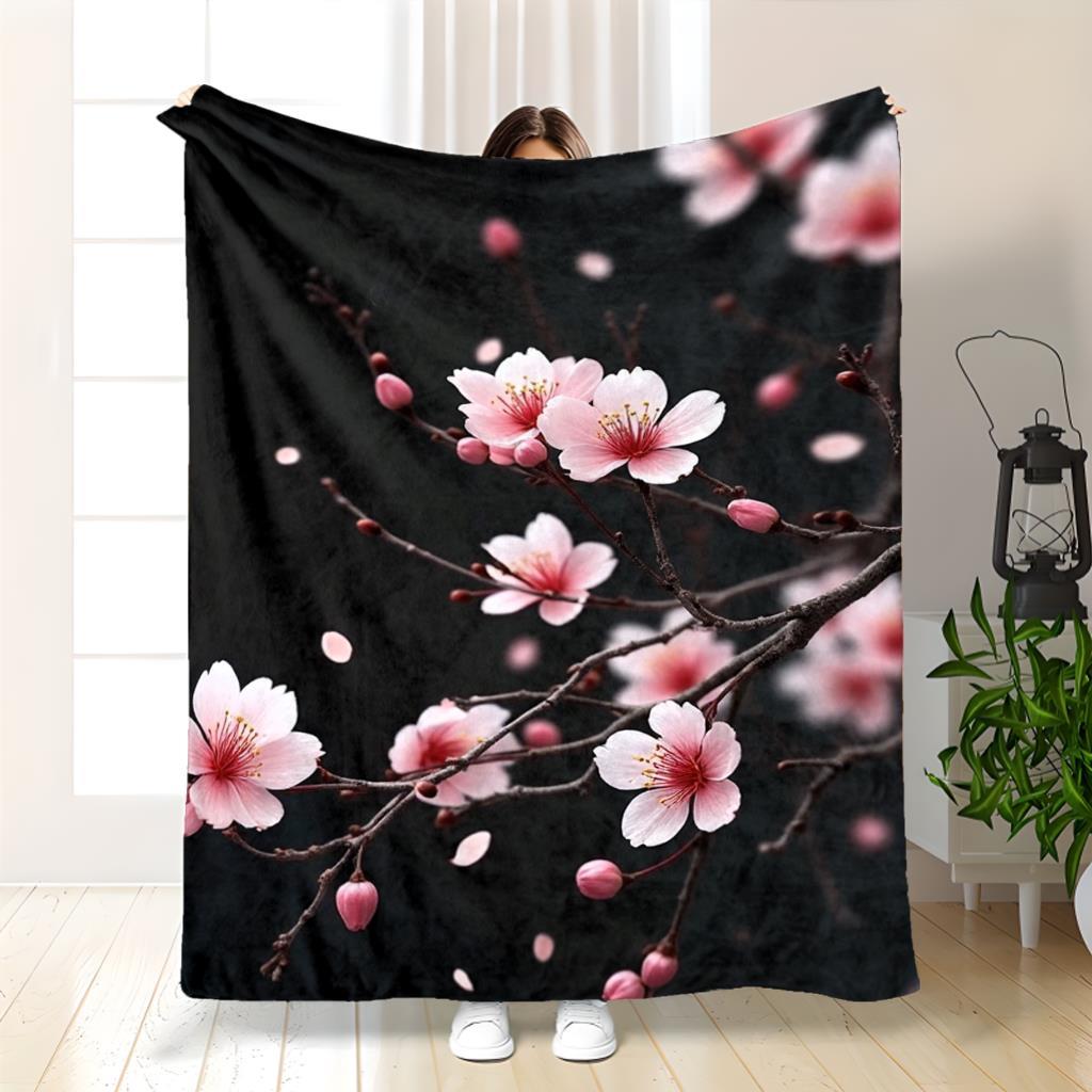 1PC Manta Japonesa Sakura, Man - Christmas Throw Blanket avaliação e preço