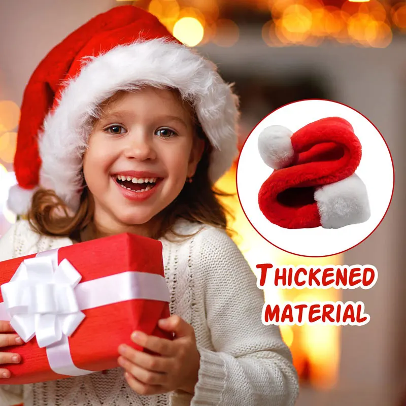 Chapéu de Papai Noel de Natal, - Santa Hat Plush avaliação e preço