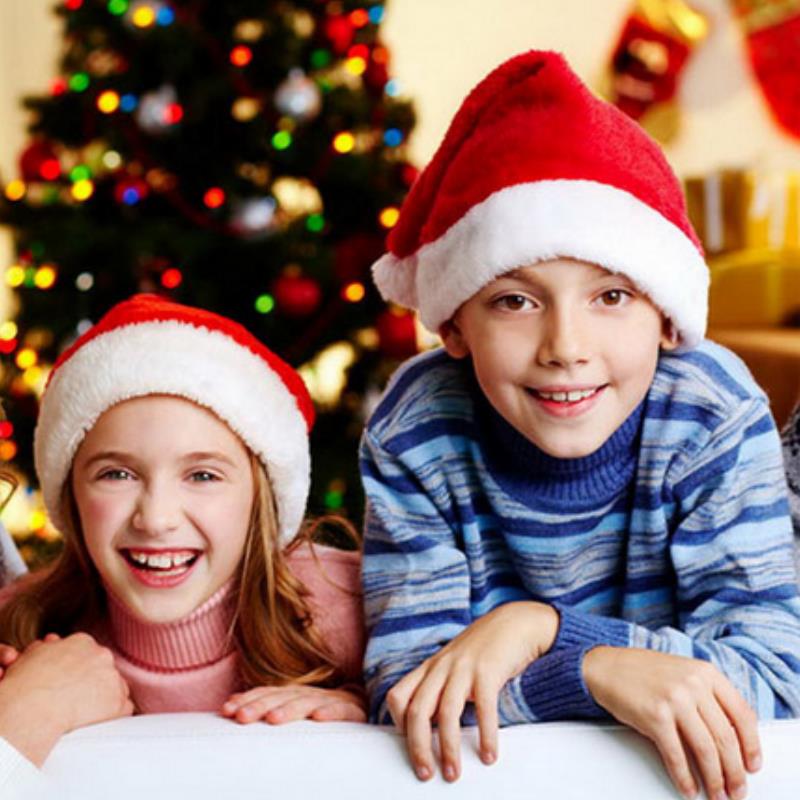 Chapéu de natal de pelúcia par - Santa Hat Plush avaliação e preço