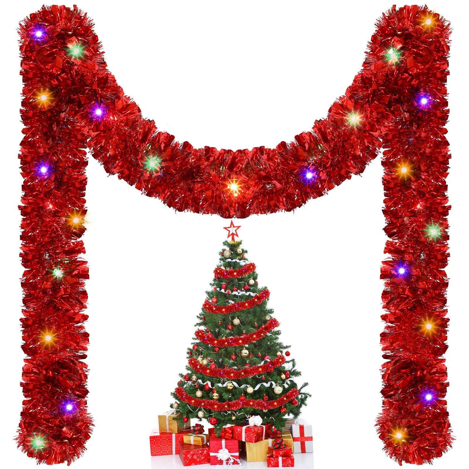 1/3 pçs 5m decorações de guirl - Tinsel Garland Decoration avaliação e preço