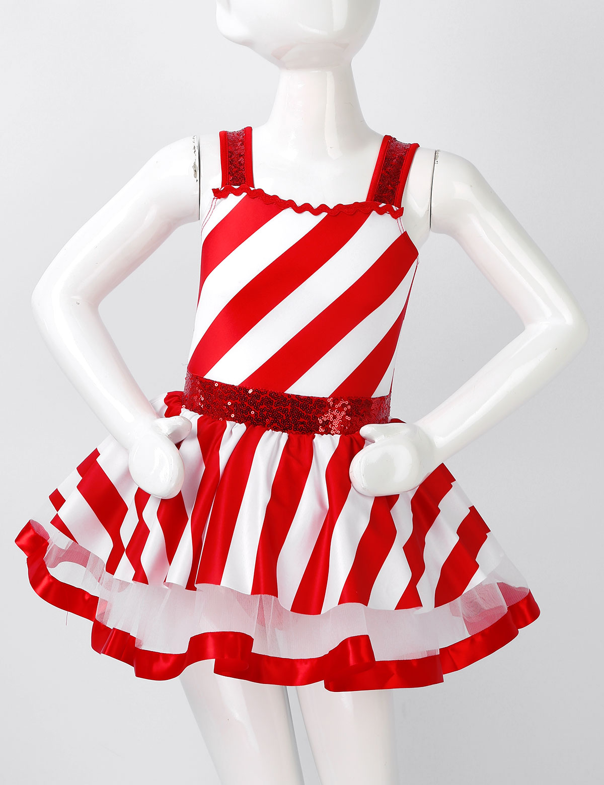 Meninas natal doce cana traje  - Elf Costume Christmas avaliação e preço