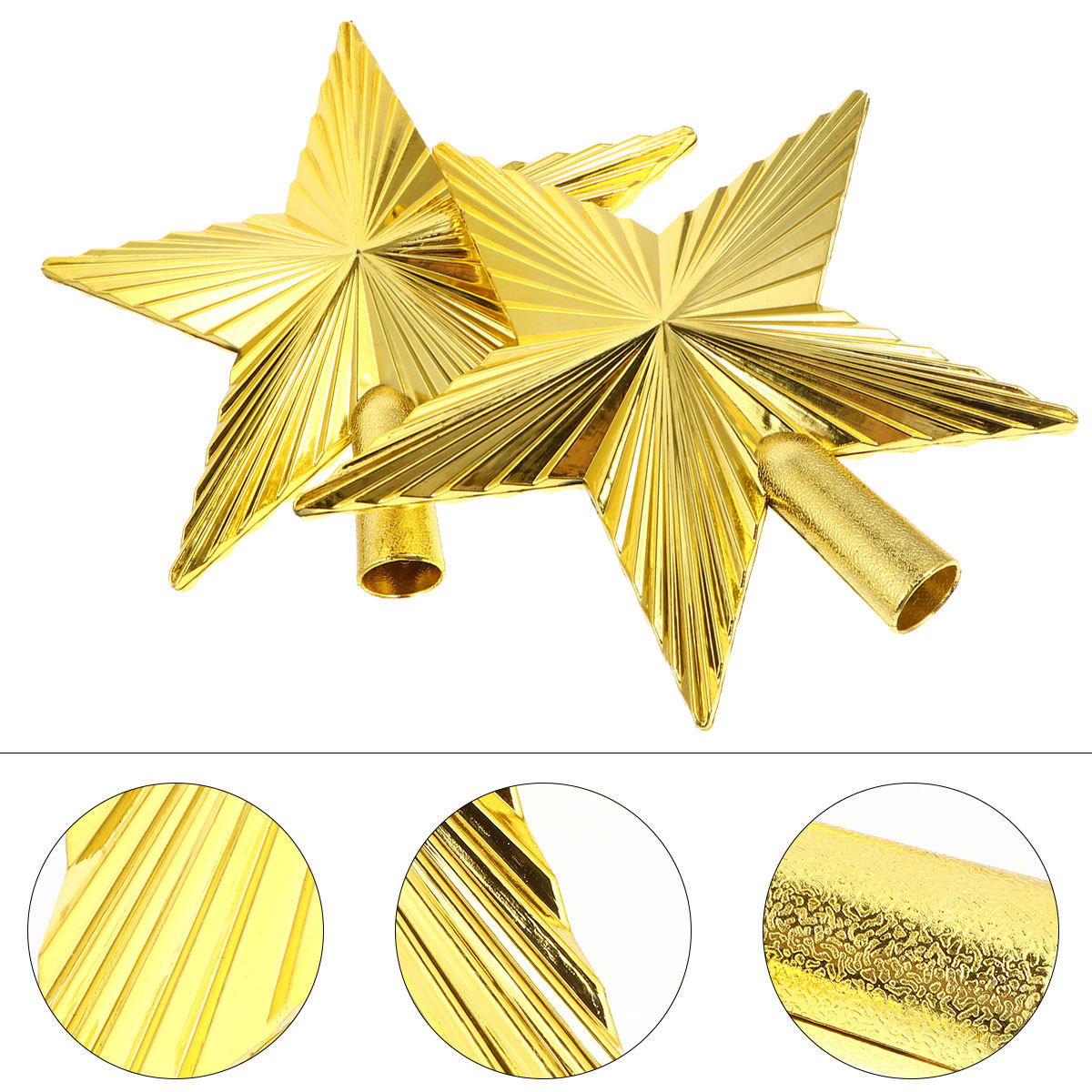 2 Peças de Enfeite de Natal Es - Star Tree Topper avaliação e preço
