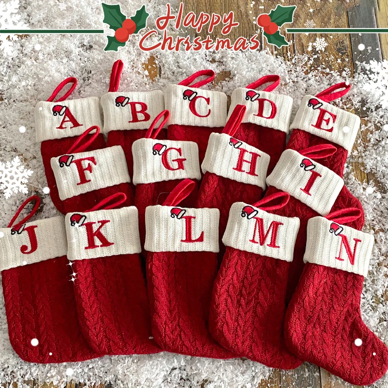 Decoração de natal 2025 letras - Christmas Stocking Hanging avaliação e preço