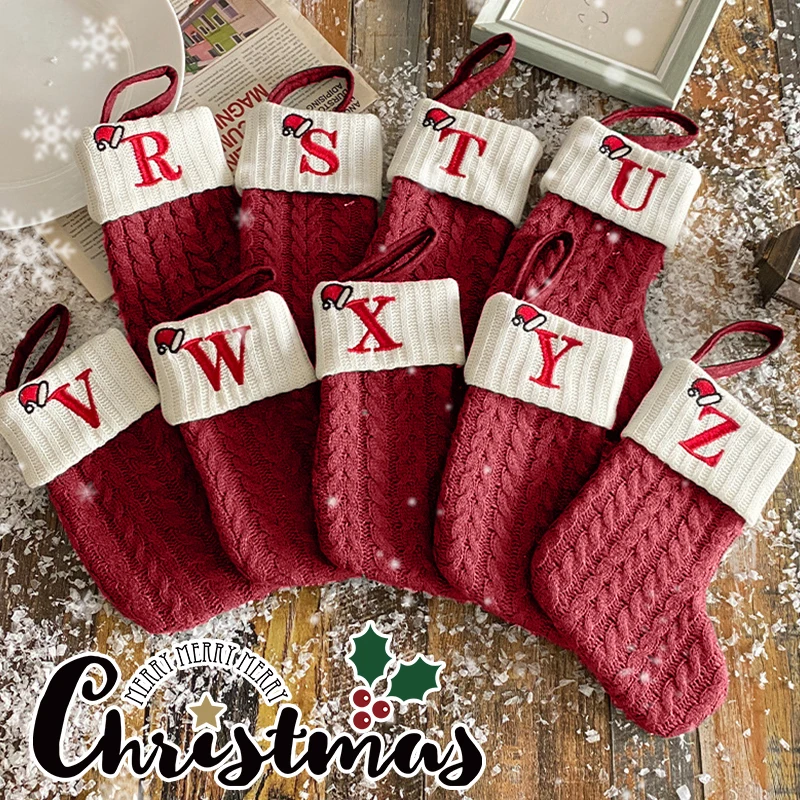 Decoração de natal 2025 letras - Christmas Stocking Hanging avaliação e preço