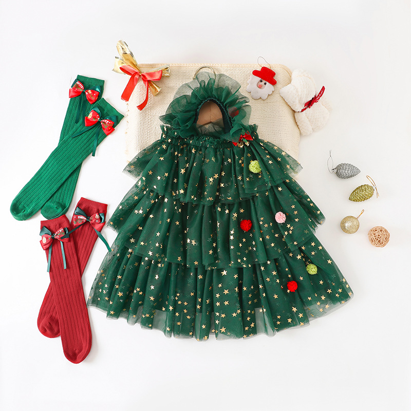 Traje de natal meninas suspend - Elf Costume Christmas avaliação e preço