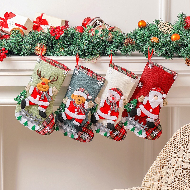 Meia de Natal Multicolorida co - Christmas Stocking Hanging avaliação e preço