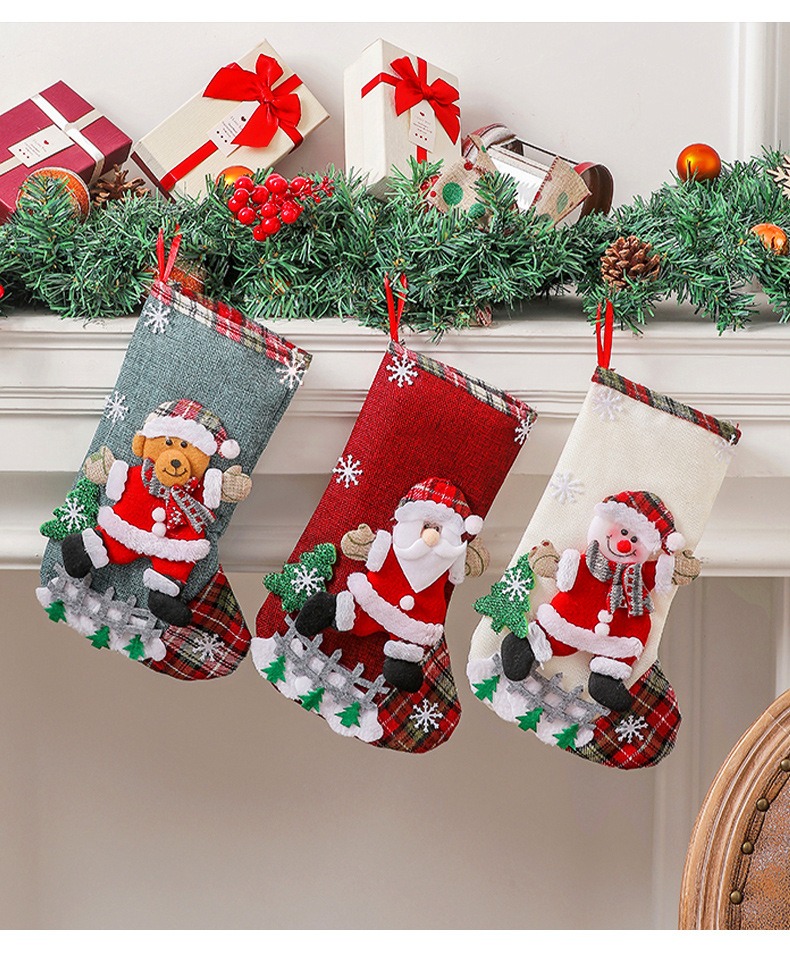 Meia de Natal Multicolorida co - Christmas Stocking Hanging avaliação e preço